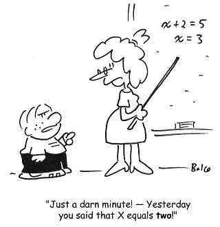 Math cartoon